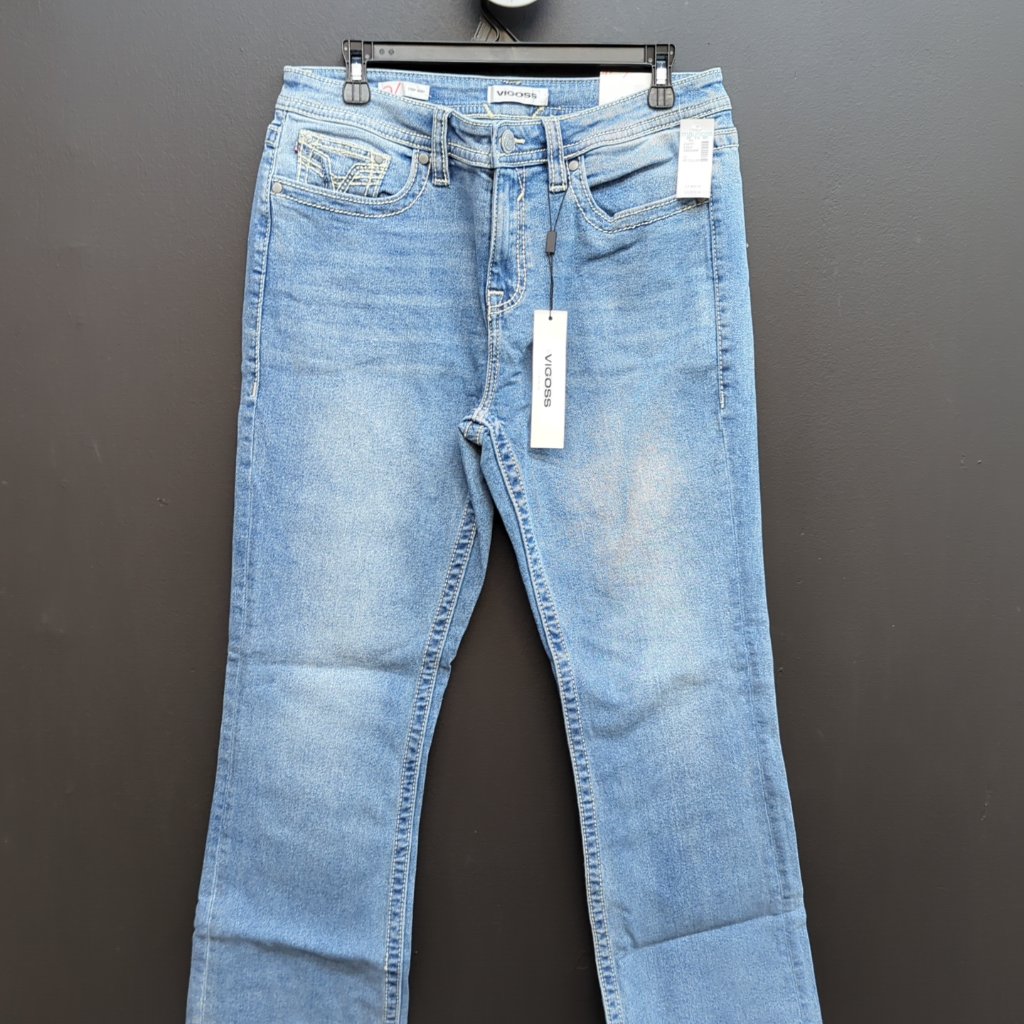 Maurices X Vigoss Mid Rise Crop Bootcut Women's Jeans 12 Medium Blue